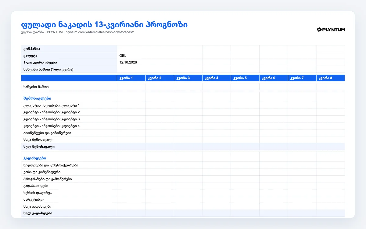 შაბლონის გადახედვა